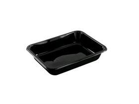 MENUSCHALE CPET 1-TEILIG  227 x 178 x 35 mm, schwarz, 1035 ml