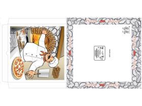 PIZZAKARTON  50 x 50 x 5 cm, "AMERICA" Pizzab&auml;cker