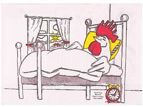 TISCHSET  "Guten Morgen G&uuml;ggel", 28 x 40 cm