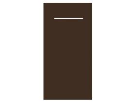BESTECKTASCHE AIRLAID  40 x 40 cm, Basic braun