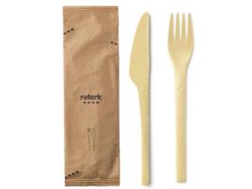 BESTECKSET HOLZ  Besteckset 3/1 aus Holzabf&auml;llen