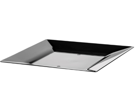 TELLER QUADRATISCH  230 x 230 x 18 mm, schwarz, Kunststoff