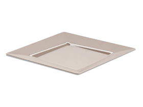 TELLER QUADRATISCH  230 x 230 x 18 mm, sand, Kunststoff
