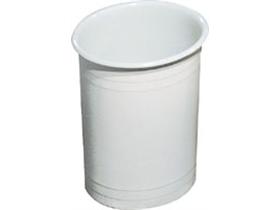 ABFALLEIMER  6 Liter, weiss, Kunststoff