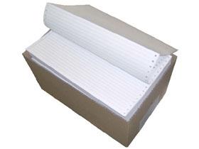 ENDLOSFORMULARE  A4 quer, 1-fach, blanko weiss  1/6"