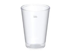 KALTGETR&Auml;NKEBECHER  4 dl , transparent, aus Kunststoff