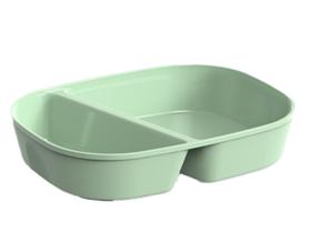 MENUESCHALE  MIT DECKEL  Men&uuml;schale, 2-geteilt, 236 x 181 x 47 mm