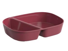 MENUESCHALE  MIT DECKEL  Men&uuml;schale, 2-geteilt, 236 x 181 x 47 mm