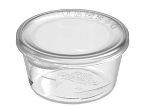 DRESSINGBECHER MIT DECKEL  Dressingbecher, 100 ml, &Oslash; 75 x 40 mm
