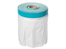 ABDECKFOLIE MIT KLEBEBAND  55 cm x 20 m, Langz.-Klebeb.+PE-Folie