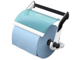 PUTZTUCHROLLEN-WANDHALTER TORK  Performance, t&uuml;rkis/weiss