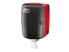 PUTZTUCHROLLENSPENDER TORK PERFORMANCE  Innenabr., B248xH356xT232mm, schw./rot