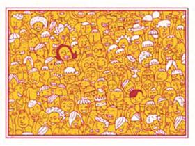 TISCHSET FATO MIT MOTIV  "Facebook Asian", 30 x 40 cm, gelb