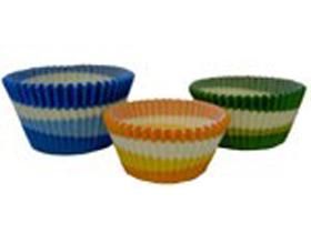 GEBAECKKAPSELN "CIRCLE ORANGE"  orange, Boden &oslash; 50 mm, H&ouml;he 35 mm