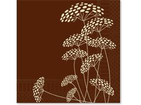 SERVIETTEN FATO MIT MOTIV  40 x 40 cm, 1/4 Falz, "THAI" mocca