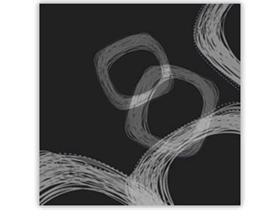 SERVIETTEN FATO MIT MOTIV  40 x 40 cm, 1/4 Falz, "ALISEI" schwarz