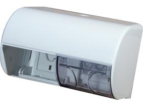 TOILETTENPAPIERSPENDER  WC-Papier Spender f&uuml;r 2 Rollen weiss