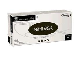 MAIMED HANDSCHUHE NITRIL  Gr&ouml;sse S, "Nitril Black", puderfrei
