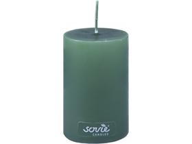 STUMPENKERZEN  &Oslash; 70 mm x 100 mm, dunkelgr&uuml;n