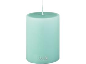 STUMPENKERZEN  &Oslash; 70 mm x 100 mm, jadegr&uuml;n