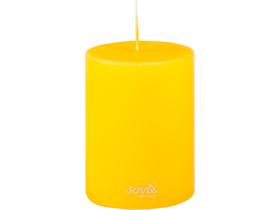 STUMPENKERZEN  &Oslash; 70 mm x 100 mm, senfgelb