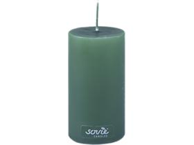 STUMPENKERZEN  &Oslash; 50 mm x 100 mm, dunkelgr&uuml;n