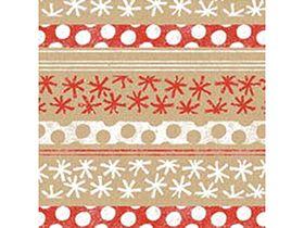 SERVIETTEN AIRLAID  40 x 40 cm, "BERIT", goldbraun-rot