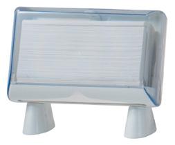 FALTHANDTUCHSPENDER FREISTEHEND  transp./weiss, fuer ca. 150 Handtuecher