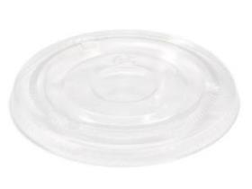 DECKEL ZU BECHER CLEAR CUP  Flach ohne Schlitz, Ø 95 mm, rPET