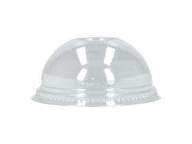 DECKEL ZU BECHER CLEAR CUP  Dom ohne Loch, Ø 95 mm, rPET