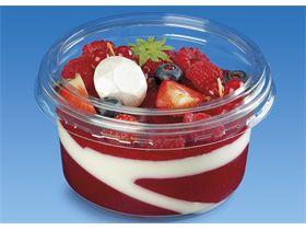 FEINKOSTBECHER  250 ml, rund, PET/rPET, transparent