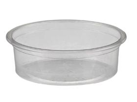EINSATZ ZU FEINKOSTBECHER  250 ml, rund, PET/rPET, transparent