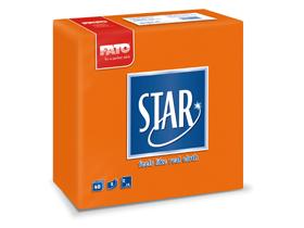 SERVIETTEN FATO PUNTA-PUNTA  38 x 38 cm, 2-lagig,1/4 Falz, orange
