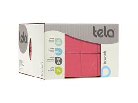 SERVIETTEN TELA  33 x 33 cm, 2-lagig, 1/8 Kopffalz, rot