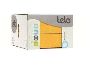 SERVIETTEN TELA  33 x 33 cm, 2-lagig, 1/8 Kopffalz, gelb
