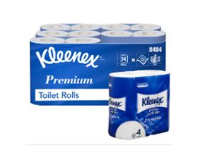 WC-PAPIER 4-LAGIG KLEENEX  160 Blatt, 9.8 x 12 cm, Tissue