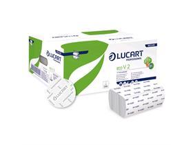 FALTHANDTUECHER 2-LAGIG ECO  V-Falz, 21 x 21 cm, Öko-weiss