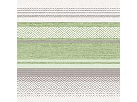 SERVIETTEN AIRLAID  40 x 40 cm, "LAGOS" grau/gr&uuml;n