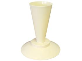 DRESSIERSACK-ABSETZST&Auml;NDER  aus Polypropylen, H&ouml;he 29 cm, cr�me