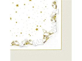 SERVIETTEN AIRLAID  40 x 40 cm, 1/4 Falz, Airlaid, WINTERZ.