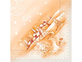 SERVIETTEN TISSUE  40 x 40 cm, 1/4 Falz, Tissue, SILAS