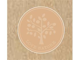 TASSENUNTERSETZER TISSUE + GRASPAPIER  90 mm Durchmesser, Love Nature