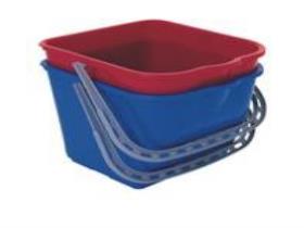 REINIGUNGSZUBEH&Ouml;R MEIKO  Eimer 15 Liter eckig, rot