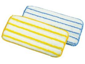 PAD HAND-PAD-TEXTIL MEIKO  13 x 27 cm, weiss/blau, Micro-Borste