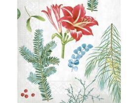 SERVIETTEN TISSUE  40 x 40 cm 1/4 Falz 3-lagig "Amaryllis"