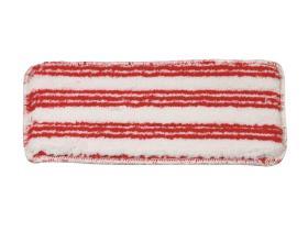 PAD HAND-PAD-TEXTIL MEIKO  13 x 27 cm, rot/weiss, Sani Correct