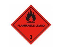 GEFAHRGUTETIKETTEN "Entz&uuml;ndbare Fl&uuml;ss."  "Entz&uuml;ndbare Fl&uuml;ssigkeiten Kl. 3"