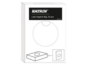 HYGIENEBEUTEL KATRIN  73 x 127 mm (gefaltet), PE weiss