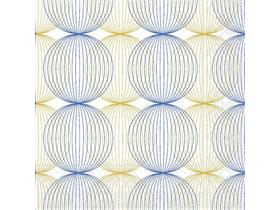 SERVIETTEN TISSUE  40 x 40 cm, Ludo (blau-gold)