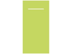 BESTECKSERVIETTEN AIRLAID  40 x 40 cm 1/8 Falz, Linclass, UNI, lime